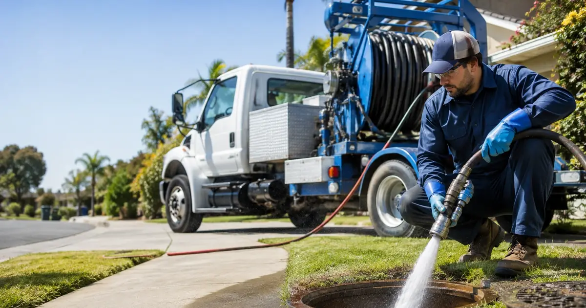Hydro jet sewer cleaning Ridgecrest