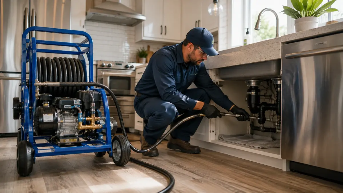 Kitchen Drain Hydro Jetting in Ridgecrest